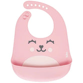 Babador com Cata-migalhas de Silicone Gumy Rosa - Buba